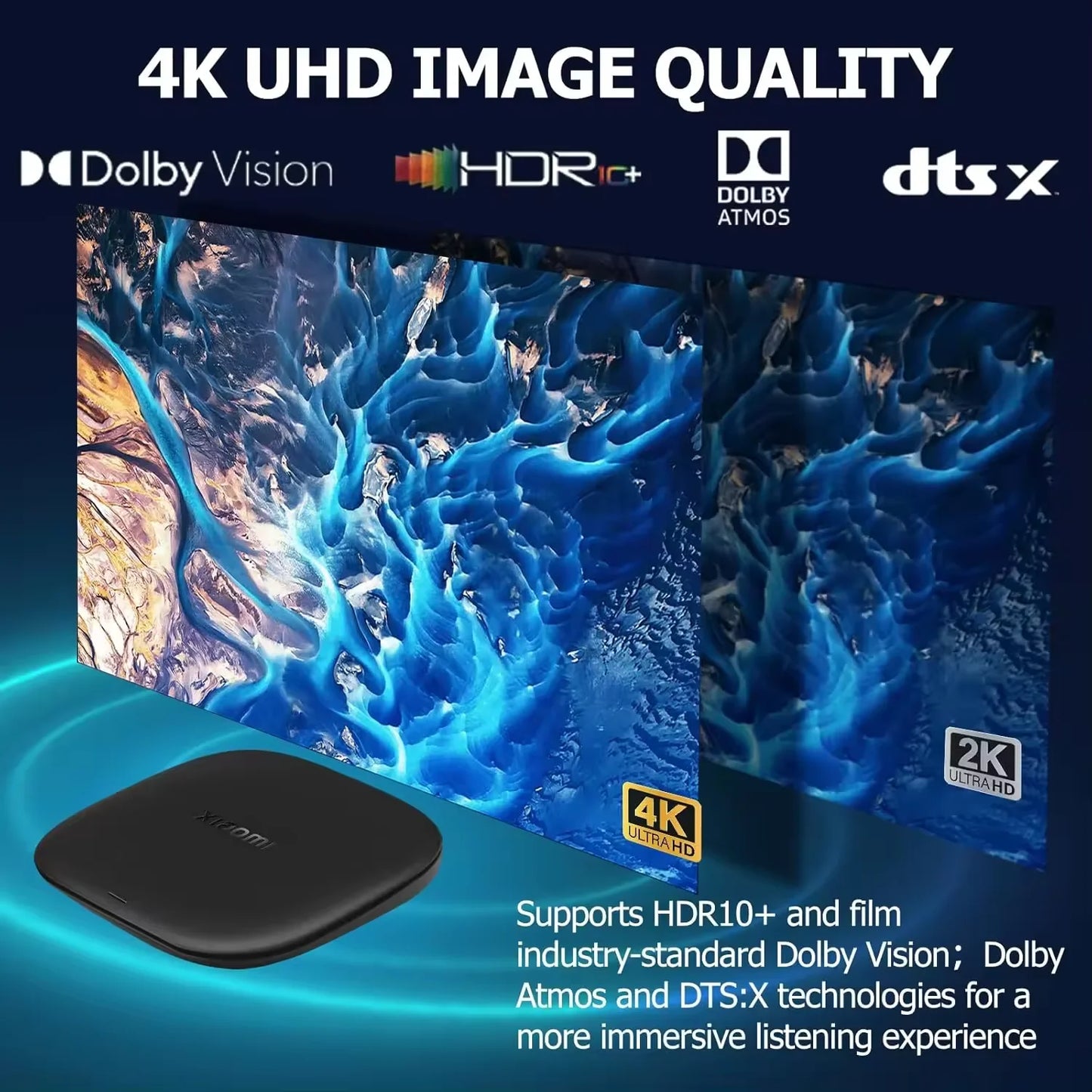 NEW Xiaomi TV Box S 3rd Gen 4K Ultra HD Bluetooth 5.2 Wifi 6 32GB ROM Google TV Google Assistant Smart Media Player  EU Version