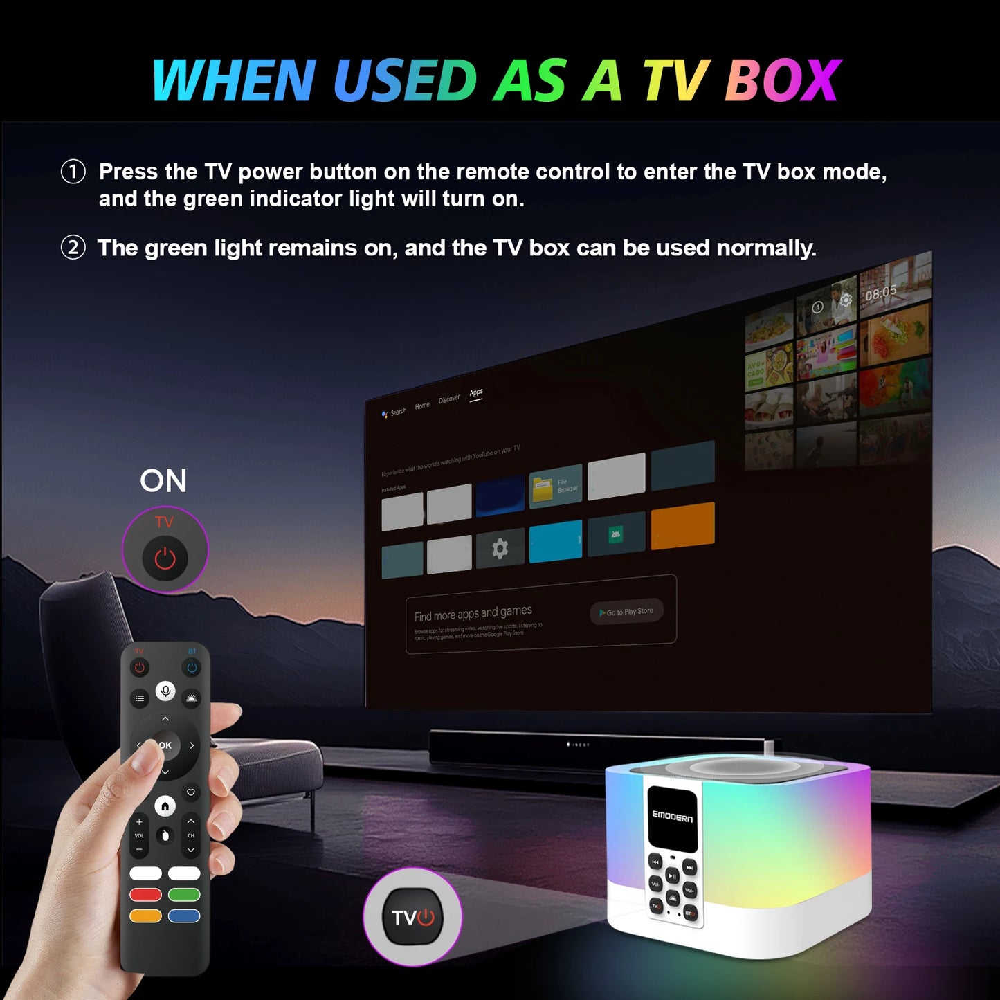 tv box Smart HD 8K 4K Allwinner Quad core BT5.0 Media Player Z1 Mix Android 15 4G 5G Dual WiFi Voice remote IPTV Audio speaker