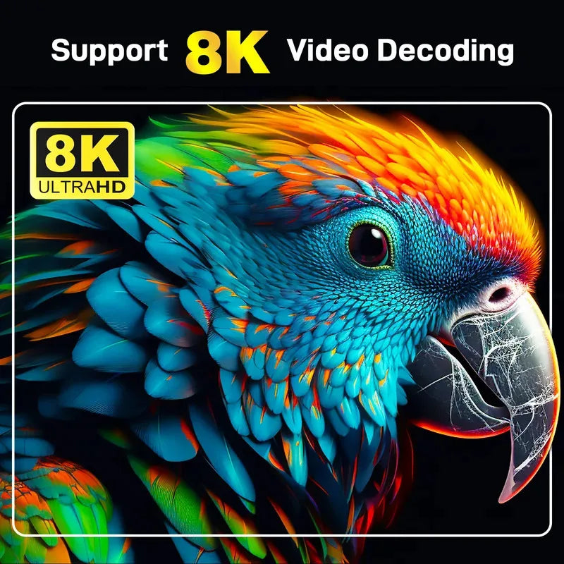 Box Android TV TV98 Max 4K 8K – Android 14, WiFi 6, 8Go/128Go, Contrôle Vocal