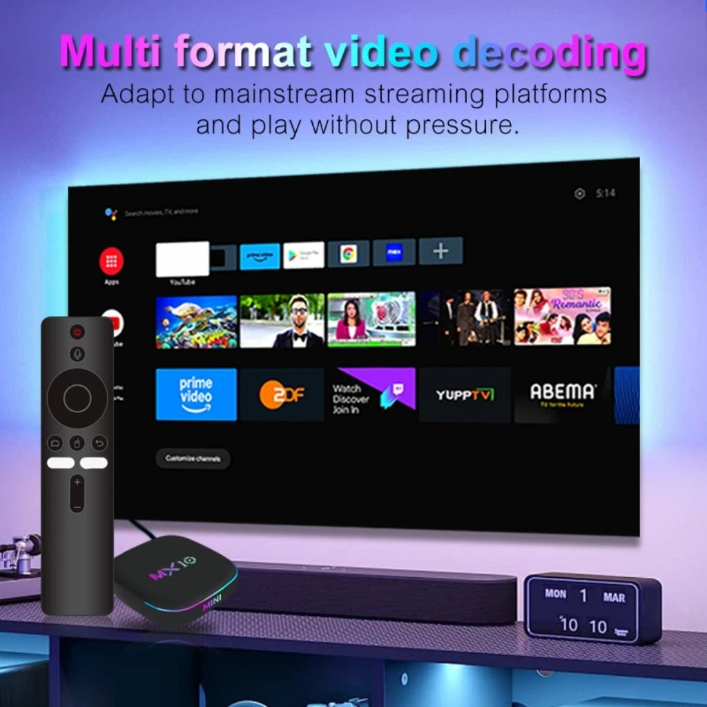 Android16 Smart Home Theater TV Box AllwinnerH313 Google Assistant Netflix Streaming BluetoothMedia Player 8G128G 2.4G5G Wifi Z4