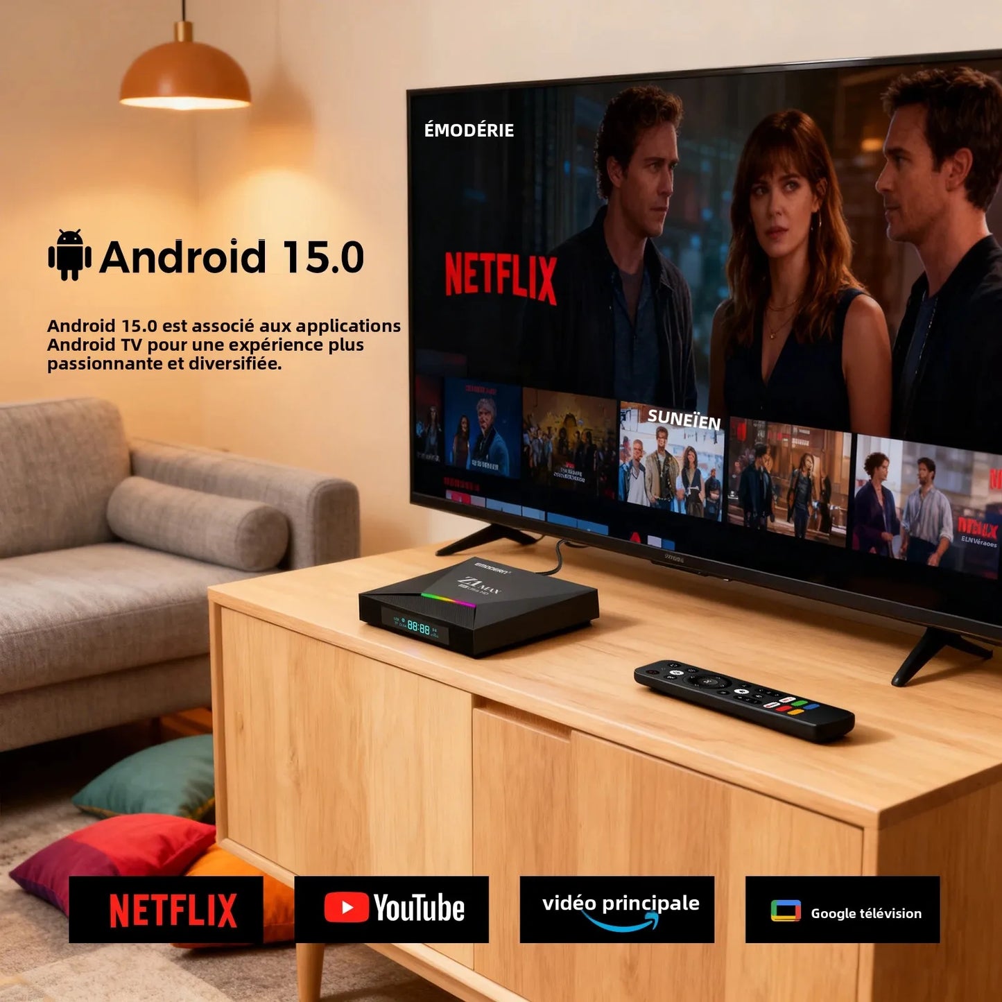 Z1 Max TV Box Android 15 IPTV Allwinner H618 Quad Core 4G 5G Dual WiFi HD 8K 4K Media Player BT 5.0 Support Voice Remote TV Box