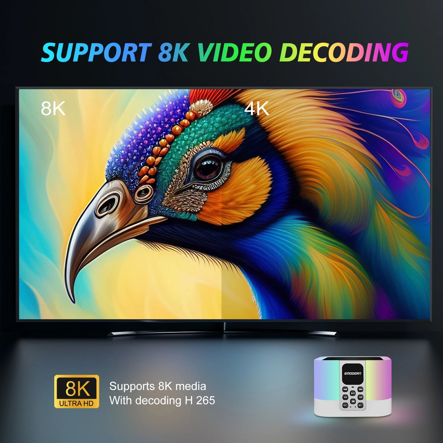 tv box Smart HD 8K 4K Allwinner Quad core BT5.0 Media Player Z1 Mix Android 15 4G 5G Dual WiFi Voice remote IPTV Audio speaker