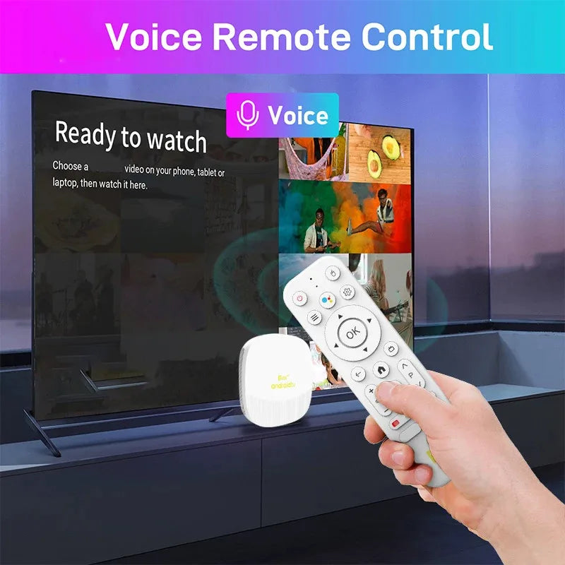 Box Android TV TV98 Max 4K 8K – Android 14, WiFi 6, 8Go/128Go, Contrôle Vocal