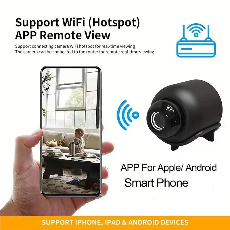 X5 Mini Camera 1080P HD Wifi Wireless Night Vision Motion Detection Video Camera Home Security Camcorder Audio Video Recorder